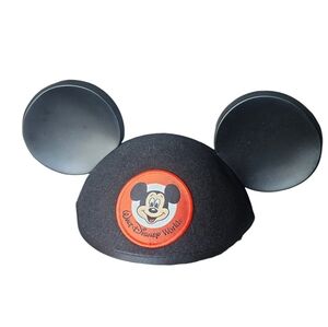 Disney World Mickey Mouse Vintage Style Classic Mouseketeer Adult Ear Hat Black